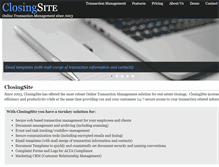 Tablet Screenshot of closingsite.net
